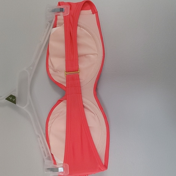 Victoria's Secret 36C coral strapless pushup bikini top - Picture 3 of 7